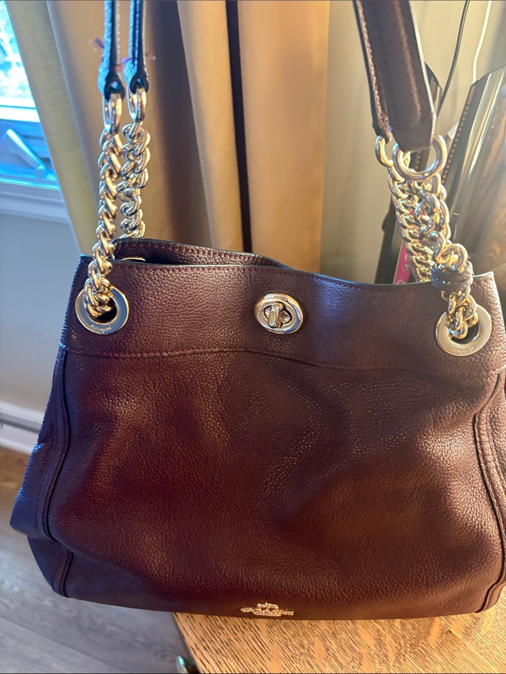 Coach purse Burgundy